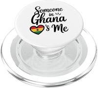Qualcuno In Ghana Mi Ama Bandiera Del Cuore Del Ghana PopSockets PopGrip per MagSafe