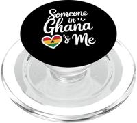 Qualcuno In Ghana Mi Ama Cuore Bandiera Orgoglio Familiare PopSockets PopGrip per MagSafe