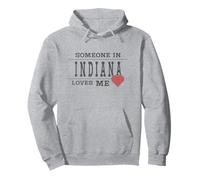 Qualcuno in Indiana mi ama Vintage Felpa con Cappuccio