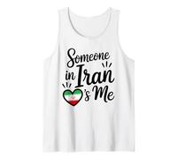 Qualcuno in Iran È Il Mio Cuore Bandiera Amore Famiglia Canotta