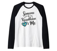 Qualcuno in Kazakistan Mi AMA con Il Cuore A Distanza Maglia con Maniche Raglan