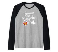 Qualcuno in Kirghizistan Mi AMA Amore A Distanza Maglia con Maniche Raglan