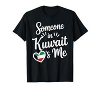 Qualcuno in Kuwait Mi AMA Bandiera Cuore Amore Maglietta
