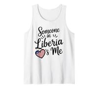 Qualcuno in Liberia Sono Io Bandiera del Liberia Cuore Amore Canotta