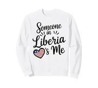 Qualcuno in Liberia Sono Io Bandiera del Liberia Cuore Amore Felpa