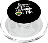 Qualcuno In Lituania Mi Ama Bandiera Del Cuore PopSockets PopGrip per MagSafe