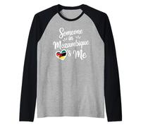Qualcuno in Mozambico Mi AMA A Distanza Maglia con Maniche Raglan