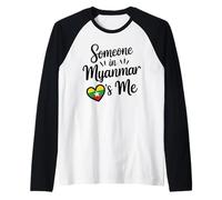 Qualcuno in Myanmar Mi AMA A Distanza Maglia con Maniche Raglan