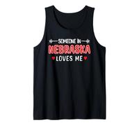 Qualcuno in Nebraska mi ama patriottico americano Canotta