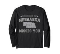 Qualcuno in Nebraska Si Manca Vintage Stato Maglia a Manica
