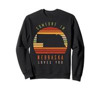 Qualcuno in Nebraska Ti AMA Vintage State Retro Felpa