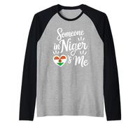 Qualcuno in Niger Mi AMA Amore A Distanza Maglia con Maniche Raglan