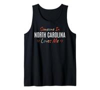 Qualcuno in North Carolina Loves Me America USA Vintage Canotta