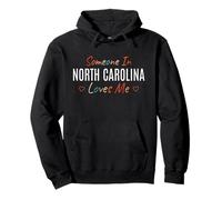 Qualcuno in North Carolina Loves Me America USA Vintage Felpa con Cappuccio