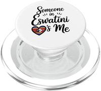 Qualcuno In Swaziland Mi Ama Bandiera Del Cuore Amore PopSockets PopGrip per MagSafe