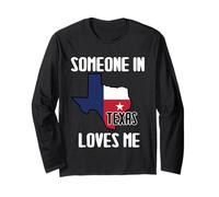 Qualcuno in Texas Mi AMA Divertenti Citazioni di detti del Texas Maglia a Manica