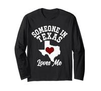 Qualcuno in Texas Mi AMA Houston Dallas Funny Pride Maglia a Manica