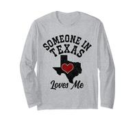 Qualcuno in Texas Mi AMA Houston Dallas Funny Pride Maglia a Manica