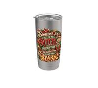 Qualcuno mi ha appena chiamato cagna I Needed That Funny Christmas Bicchiere termico in acciaio inox doppia parete