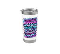 Qualcuno mi ha chiamato una cagna I Needed That Funny 80's Retro Bicchiere termico in acciaio inox doppia parete
