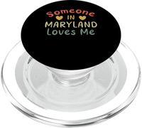 Qualcuno nel Maryland mi ama Retro Stati Uniti d'America PopSockets PopGrip per MagSafe