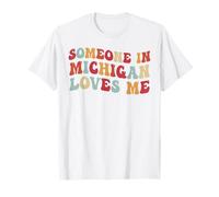 Qualcuno nel Michigan Mi AMA Lo Stato dei Grandi Laghi Maglietta