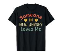 Qualcuno nel New Jersey Mi AMA Retro USA Stato degli Stati Uniti Maglietta