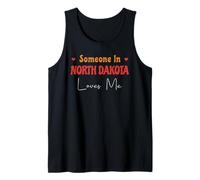 Qualcuno nel North Dakota mi ama America Stato USA Canotta