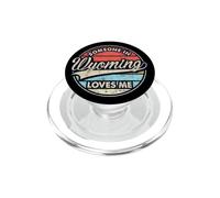 Qualcuno nel Wyoming mi ama lo stato degli Stati Uniti Cool Retro PopSockets PopGrip per MagSafe