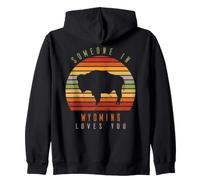 Qualcuno nel Wyoming Ti AMA Vintage State Retro Felpa con Cappuccio