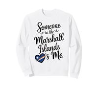 Qualcuno nelle Isole Marshall Mi AMA Bandiera del Cuore Felpa