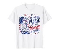 Qualcuno può per Favore Mettere Una Donna al Comando USA Liberty Maglietta