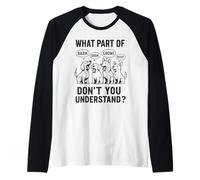 Quale parte della corteccia non capisci Amante dei cani divertente Maglia con Maniche Raglan