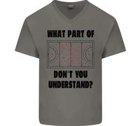 Quale Parte Dell'Hockey Non Capisci Maglietta In Cotone A V Collo Per Uomo