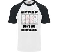 Quale Parte Dell'Hockey Non Capisci Maglietta S/S Da Baseball Per Uomini