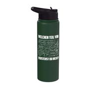 Quale parte di Mathe non comprenderai Stainless Steel Insulated Water Bottle
