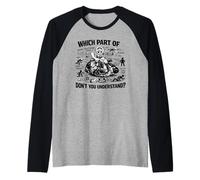 Quale Parte Non Capisci? - Jiu-Jitsu Divertente Maglia con Maniche Raglan