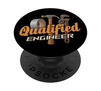Qualificato ingegnere condotto nastro martello tubo chiave PopSockets PopGrip Adesivo