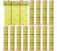 Qualirey 16 rotoli di trappole adesive giganti per mosche da 100 m, trappole adesive per frutta, per interni ed esterni, nastri adesivi per appendere moscerini, insetti e parassiti, per garage, serre