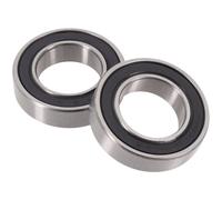 Qualità Bicicletta Cuscinetto Acciaio 2 Pezzi/Set Nero Mozzi Silver