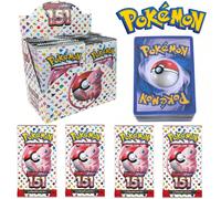 (Qualità di base della carta, solo per esposizione) 10 pezzi/1 confezione Carte Pokémon, bundle di 151 buste da battaglia in inglese TCG & Violet, per collezioni di fan, regali per feste di compleanno