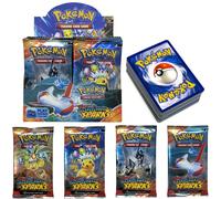 (Qualità di carta di base, solo per esposizione) Carte Pokémon anime, carte Pokémon, gioco di carte collezionabili Pokémon, Pokémon Spada e Scudo Scintille Impetuose, confezione booster da battaglia,