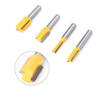 Qualità garantita 8 mm gambo set punte router dritto per fresatura pulita (4 pz