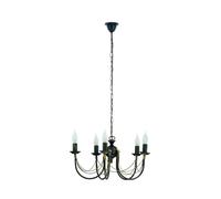 Qualità Metallo Lampadario IN Antico Marrone 5x E14 60W a Sospensione