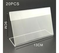 Qualità premium 20 pz di supporto per display acrilico trasparente per etichett