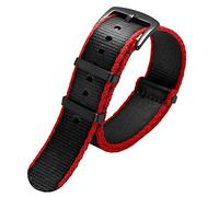 Qualità premium da 20 mm 22 mm Banda di orologi in cinturino Nylon per seiko Mido 007 James Bond Strip Striped Uomini Watch