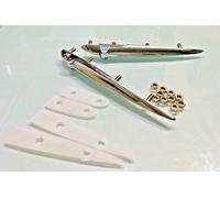 Qualità Stivale Tronco Coperchio Cerniere Set Cromo Placcato 10 " Per Morris &