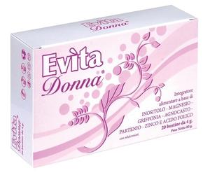 Quality Farmac Evita Donna - Integratore per i disturbi del ciclo, 20 bustine da 4 g