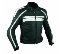 Quality Motorbike Motorcycle CE Armours Leather Touring Racing Jacket White