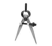 Quality Spring Drafting Divider | 45# Steel Quenched Legs for Consistent Marking | Leather Craft Tool for Metalworking/Woodworking/Engineering | 4 Sizes 75mm - 150mm (75mm)
